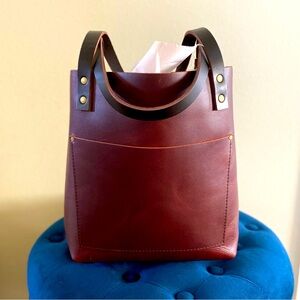 🚫SOLD Portland Leather Goods Tote Bag